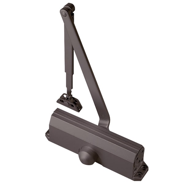 Tri-Packed Door Closer, Size 3, Backcheck, Medium Bronze Painted